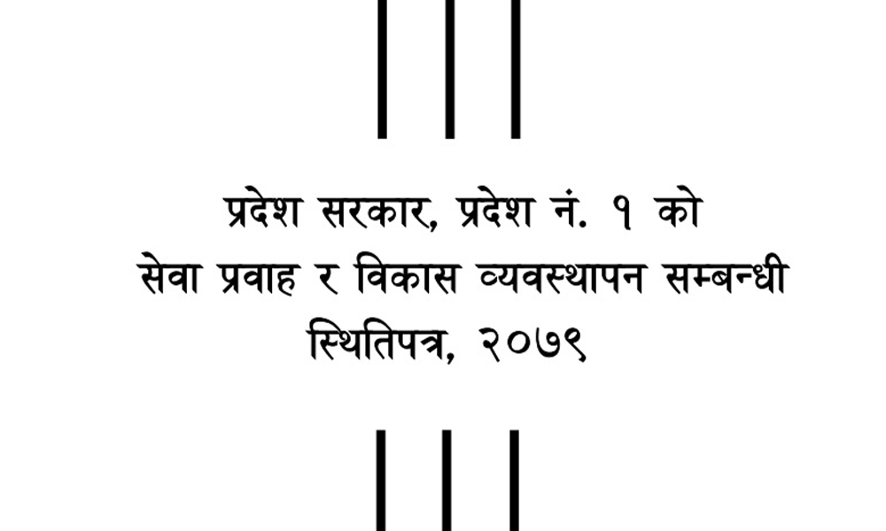 प्रदेश १ सरकारलाई जनताप्रति उत्तरदायी बन्न स्थितिपत्रकाे १७ बुँदे सुझाव