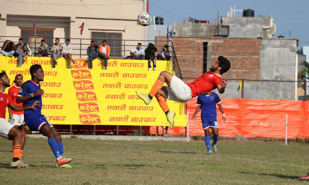 थ्रीस्टारलाई रोक्दै तिलोत्तमा गोल्डकपको फाइनलमा पुग्यो सुदूरपश्चिम ११